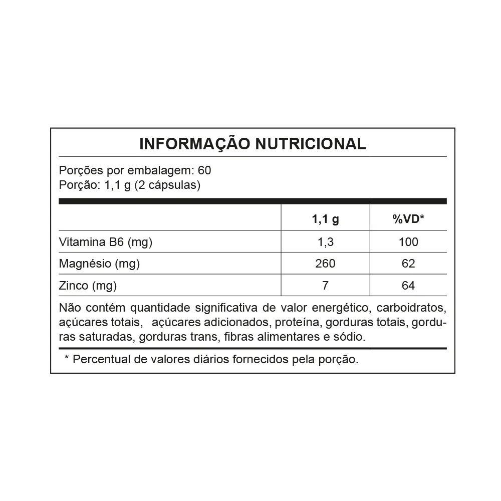 ZMA Factor - 120 cápsulas 66g